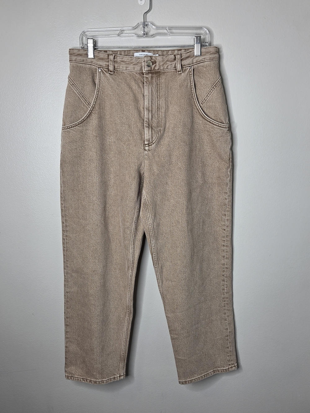 & Other Stories Light Brown High Waist Jeans